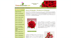 Desktop Screenshot of floresaelsalvador.com